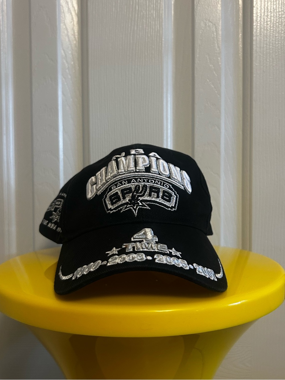 San Antonio Spurs Champions Embroidered Black Cap